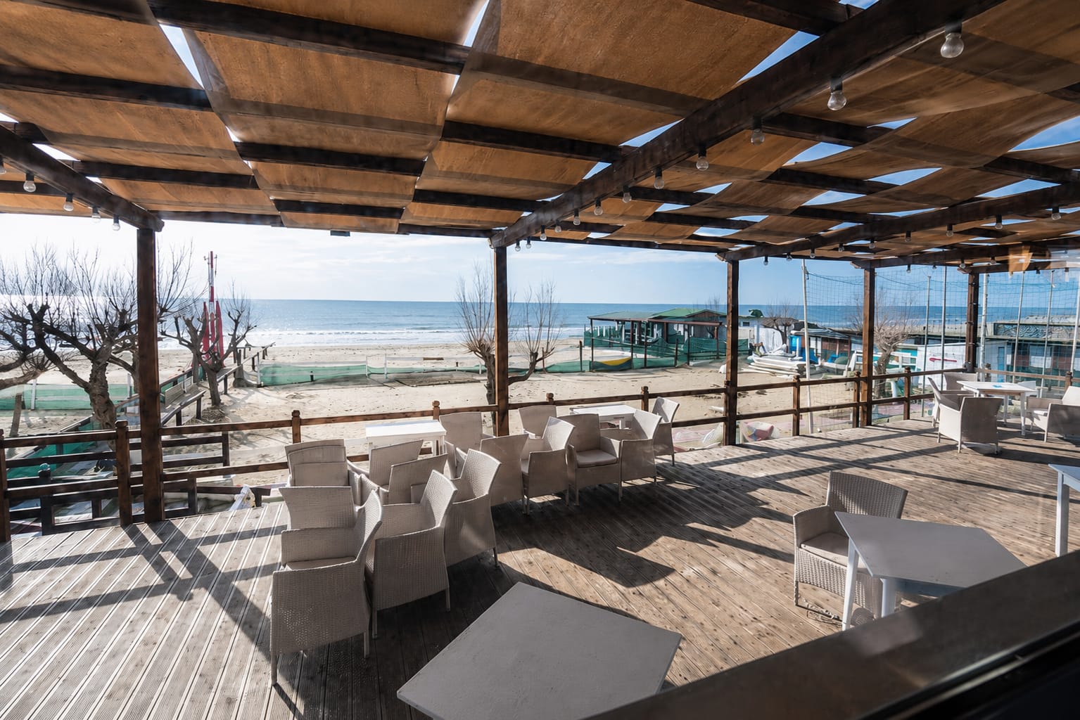 La veranda, fronte mare